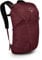 Osprey Farpoint/Fairview Unisex Travel Daypacks - Breathable backpanel - Mesh Pockets - Laptop or Hydration Sleeve - Detachable with series packs - Bluesign approved materials,Zircon Red,15 L