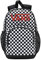 Vans Alumni, Zaino Unisex Bambini E Ragazzi, Scacchiera Nero-bianco, Taglia unica