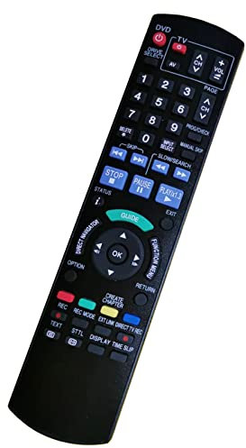 Replacement Remote Control N2QAYB000127 Fit for Panasonic DVD Recorder DMR-EX768EB Short Version