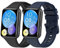 MIJOBS 2 Stück Armband Kompatibel für Huawei Watch Fit 2 Silikonarmband, Herren Damen Sportarmband Uhr Ersatzarmband Zubehör für Uhr Huawei Watch Fit 2/Active/Elegant/Classic