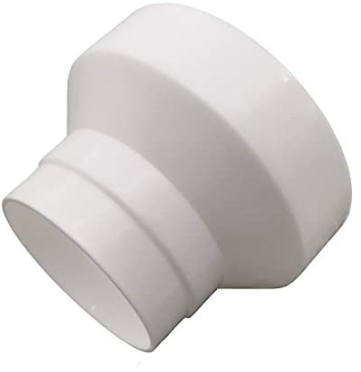 BZIHIZO Kanal Inline Reducer Lüftungsadapterverstärker für Lüftungssystem 100-110-150mm Reduktion Rohr Rohrverbinder Lüftungsrohr ABS Rundrohr Abluft-Rohr (100mm auf 110mm auf 150mm Reduzierstück)
