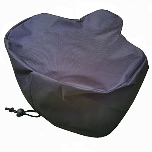 LU2000 Übergroßer extra großer UV-Schutz, wasserdichter Fahrradsattelbezug, breiter Fahrradsitz-Regenschutz mit Kordelzug, Memory-Schaum, Fahrrad-Kissenbezug, 30,5 x 35,6 cm