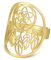 kkjoy Traumfänger Ring Edelstahl Verstellbarer Traumfänger Offene Finger Ringe Modeschmuck Geschenk für Frauen Mädchen