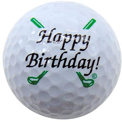 Westmon Works Happy Birthday Golfball, Geburtstags-Neuheit, Golfer-Geschenk für Papa oder Golf-Fan, eine Einheit in Standardgröße