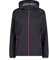 CMP - Giacca Donna Con Cappuccio Antipioggia, Antracite, XL