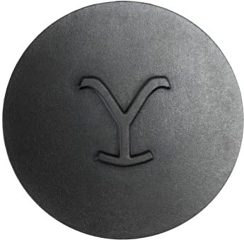 Lodge Yellowstone – 20,3 cm runde Grillpresse, Power Y-Design