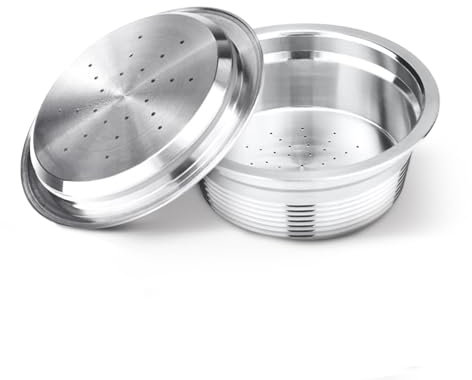 XBERSTAR Wiederverwendbare Kaffeekapseln aus Metall für Lavazza A Modo Mio Jolie (Edelstahl)