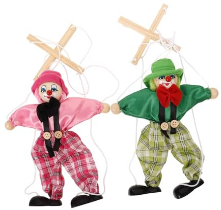 VICASKY 2 Piezas De Marionetas De Cuerda Suministros para Espectáculos De Marionetas Marionetas De Cono Pirata Marionetas De Madera Juguetes Interactivos Marionetas Interactivas