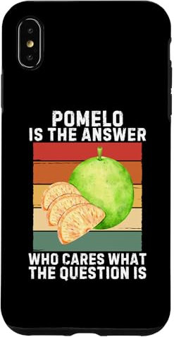 Hülle für iPhone XS Max Vintage Pomelo Is The Answer Cares What The Question Is