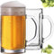 PLATINUX Bierseidel mit Henkel aus Glas Set 2-Teilig 500ml (max. 650ml) Bierkrug Maßkrug Bierkrüge Biergläser 0,6L