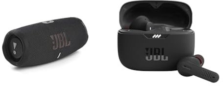 JBL Charge 5 Speaker Bluetooth Portatile, Wireless Resistente ad Acqua e Polvere IPX67 & TUNE 230NC TWS Cuffie In-Ear True Wireless Bluetooth, Auricolari senza Fili IPX4 con Microfono