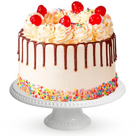 Patisserie Valerie Sweet Treat Sundae Cake 6, 10 Portions, 3 Layers | Fresh Cream & Strawberry Compote, Chocolate Ganache, Rainbow Sprinkles & Cherries, Hand-Finished Decorative Top