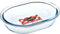 Ôcuisine® Oval Pie Dishes Glass Pie Dishes Extreme Resistance | Oven Safe - Freezer Safe - Microwave Safe | Borosilicate Glass | Made in France (Oval Pie Small 19x14x4cm)