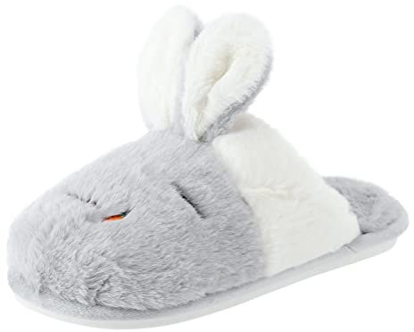 Generico Stivali Donna Polpaccio Largo Stivaletti Donna Pantofole da donna Pantofole da interno in cotone caldo e leggero per l'inverno Stivali Con Zeppa Interna Mocassino Platform Donna (Grey, 37)