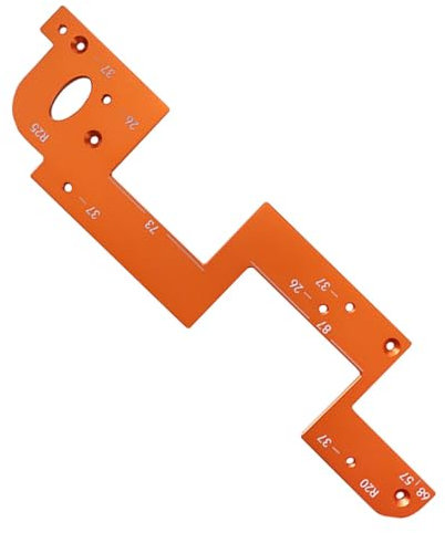 Monozoz Door Handle Jig - Punch Locator Drill Guide for Cabinet,Woodworking Tools, Trimming Machine Board, Drawer Pull Template Tool for Kitchen