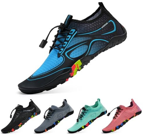 WateLves Chaussures De Bain Et d'eau pour Femmes Et Hommes,Sèches Vite,Faciles À Enfiler.pour Plongée,Surf,Sports Nautiques,Randonnée,Yoga,Quotidien.Tailles 39 EU