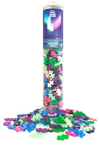 PLUS PLUS Building Blocks Toy - 240 pc Kids Construction Toys, Creative Learning Resources and STEM Play for Home and Travel - Girls and Boys Toys Age 5 Plus - Northern Lights 240 Pieces