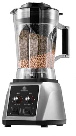 2200W Commercial Blender - 5.5L Smoothie Maker, Fully Automatic Soy Milk Machine, Large Capacity Nut Processor for Home and Business Use