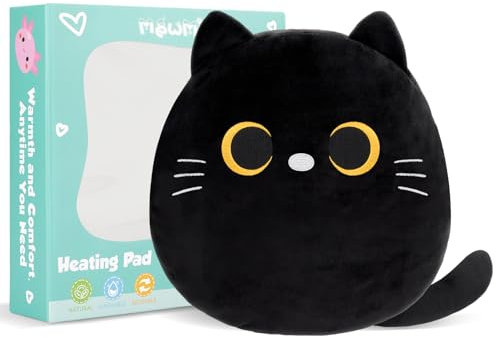 Cuscino termico per microonde per alleviare il dolore mestruale, riscaldabile in microonde, scaldabagno per il corpo, peluche portatile, animale di peluche, divertente, per donne, bambini, adolescenti