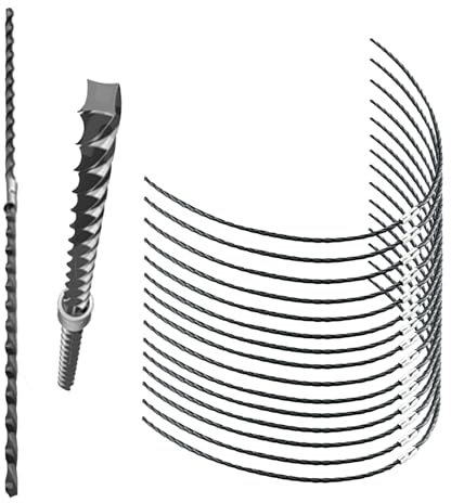 CHIHOLEN Lot de 15 fils de rechange pour débroussailleuse Bosch F016800431,37 cm x 3,5 mm pour débroussailleuse Bosch AFS 23-37