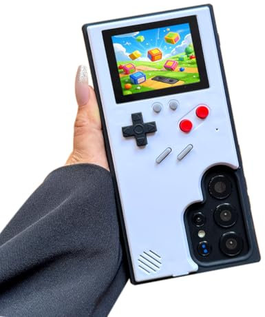 ERAKOLE Game Phone Case for Samsung Galaxy Note 10 Plus, Nostalgic Game Case for Samsung Retro Playable Gaming Design, Shockproof Classic Creative Funny, White