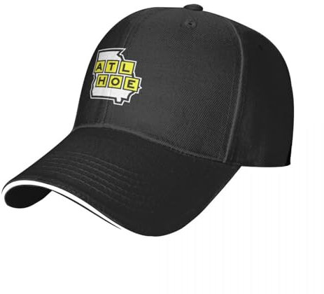 ATL Hoe - Gelb & Schwarz Baseball Cap Wanderhut Rugby Hüte für Männer Damen