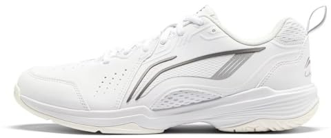 LI-NING Almighty V 2.0 Unisex Badminton Schuhe Komfortable Freizeit Mode Atmungsaktive rutschfeste Sneakers Weiß EU 43