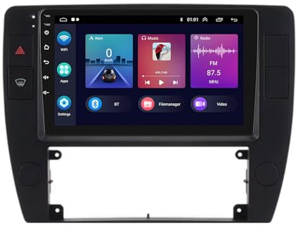 9 Pulgadas HD Pantalla Táctil Android 15 Radio De Coche 2 DIN para VW Volkswagen Passat B5 2000-2005 con GPS Navegación WiFi Control EnBluetooth Carplay(Y400 8+128G)