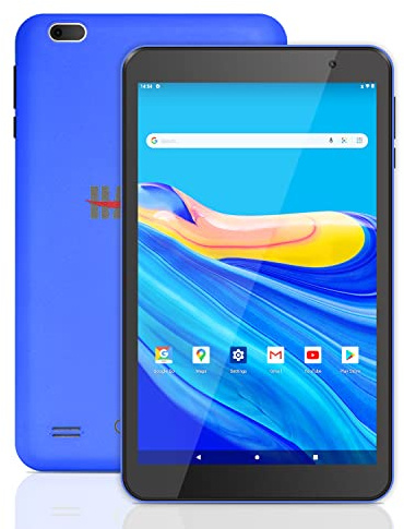 Haehne Tablette 8 Pouces Android, Tablette Tactile 2GB+32GB, 128 Go Extensible,Bleu