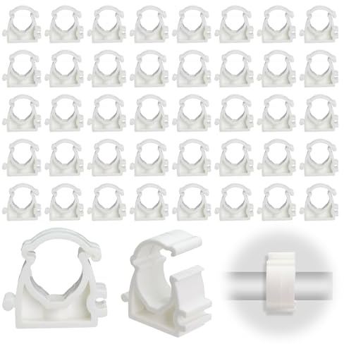 42 Pièces Collier Multicouche 16mm de Serrage pour Tuyau, Clips Fixes pour Conduits d'eau PPR, pour Tuyauterie et Tubes, pour Cuisines, Salles de Bains, Piscines et Jardins