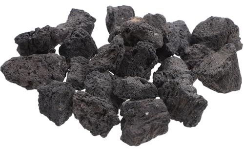 ELEOUTI Natural Volcanic Rock Gravel for Aquarium and Plant Pots, Sturdy Decorative Stones for Wedding and Party Decoration, 200g Pack