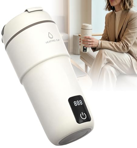 GOEDCH Bollitore elettrico da viaggio 350 ml: bollitore elettrico portatile bianco, regolazione della temperatura a 4 livelli, mini bollitore elettrico, 220 V, 300 W, piccolo bollitore da viaggio per
