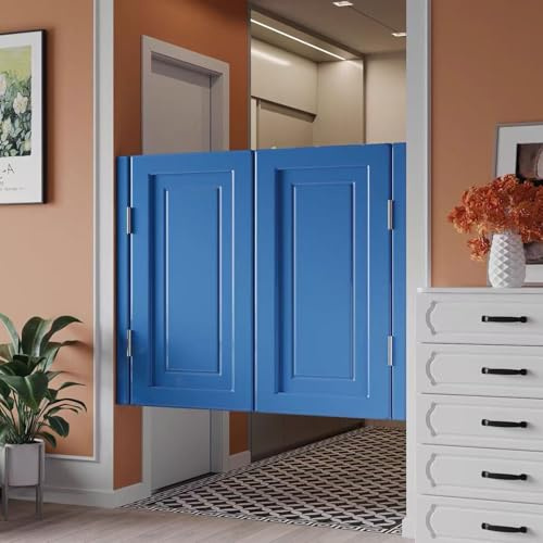 JTSMJQIE Doppia porta a battente per salone, porta interna a mezza vita con cerniere, mezza porta a battente per porte, corridoi, cucina, bar, pub, ingresso divisorio