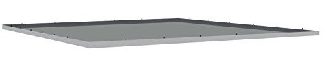 JUSTCAMP Pavillonunterlage, Bodenwanne auch passend für das Coleman Event Shelter 4,5 m x 4,5 m