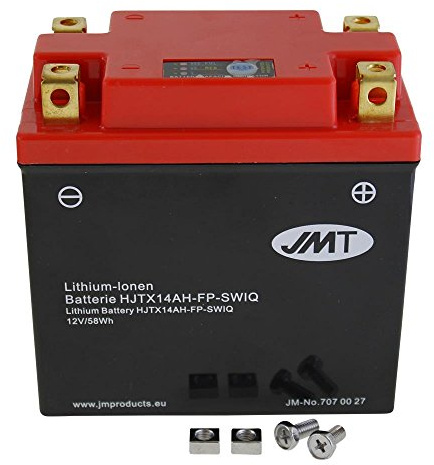 Batterie lithium-ion 12 V 4,83 Ah sans entretien hjtx14ah de FP Shido pour scooter/Moto