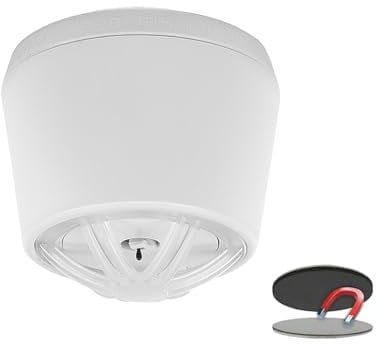 10 Jahres Mini Hitzemelder mit Magnethalter, optimal für Küche oder Badezimmer