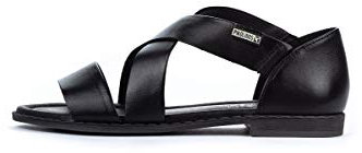 Pikolinos Sandalias Planas en Cuero ALGAR para Señora Color Black
