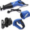 Reciprocating Saw, 240V Corded Saw, 0-2800RPM Six Variable Speed Electric Saw, 4 PCS Saw Blades, LED Light, Ideal for Wood and Metal Cutting