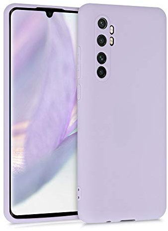 kwmobile Handyhülle kompatibel mit Xiaomi Mi Note 10 Lite Hülle - Handy Case aus weichem Silikon in Lavendel