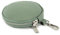 modamoda de P10 / P08 Damen Leder Rauleder Geldbörse Münzgeldbörse Taschenanhänger ø 11,5 cm handmade in Italy, Farbe:Graugrün