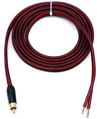 MEIRIYFA RCA Blanker Draht, Lautsprecherkabel auf RCA-Stecker, blanker Draht Lautsprecherkabel auf RCA-Stecker Cinch-Lautsprecherkabel (RCA-Stecker)