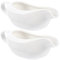 BESTonZON 2 salsas de cerámica para condimentos, platos de porcelana, para leche, cremas y salsas