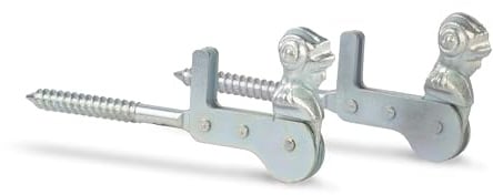 Alberts 314736 Fensterladen-Feststeller | Frauenkopf, zum Einschrauben | galvanisch verzinkt, dickschichtpassiviert | 115 mm | 2er Set