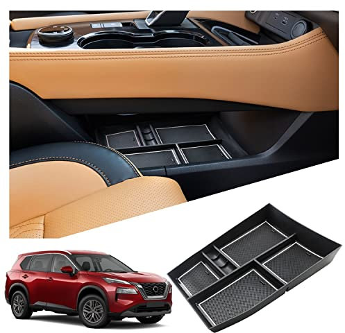 Ruiya Kompatibel mit Nissan X-Trail T33 2022-2025 2026 Mittelkonsole Aufbewahrungsbox, X-Trail Organizer Tray Mittelkonsole Organizer Aufbewahrungsbox X-Trail Zubehör