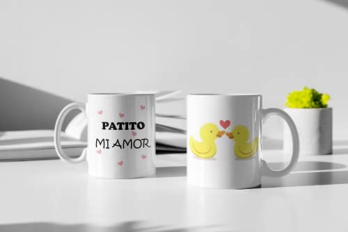 SAQUITOMAGICO Tazas para Enamorados.-San Valentin.-Taza divertida para tu pareja. (mi amor)