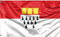 Flagge der Stadt Köln, Nordrhein-Westfalen | Einzigartiger Designdruck | Hergestellt in EU (90x150 cm)