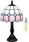 Kinbolas Tischlampe Im Tiffany-stil, Art-deco-beleuchtung Handgefertigte Buntglaslampenschatten Kleiner Nacht Nachtte Schlafzimmerlampe, Wohnzimmer, Mediterraner Tischdekoration Licht (Color:Pink 2)