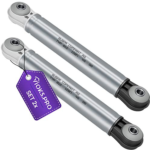 Vioks.pro Vibrationsdämpfer Waschmaschine 120N 2x Ersatz für Мiele 4500826 Suspa Stoßdämpfer - Dämpfer passend für Мiele Waschmaschine, Bosch Waschmaschine