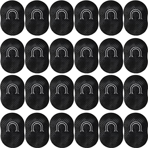 GXXMEI 24PCS Pocket Palm Combs for Men Women Soft Pocket Brush Portable Shampoo Pocket Combs (Black)