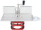Precision Router Lift with Top Plate, 9.4 X 7.9in Router Lift Systems Precision Woodworking Tools Insert Ring Kit for Router Plates and Lift Systems (Silver)